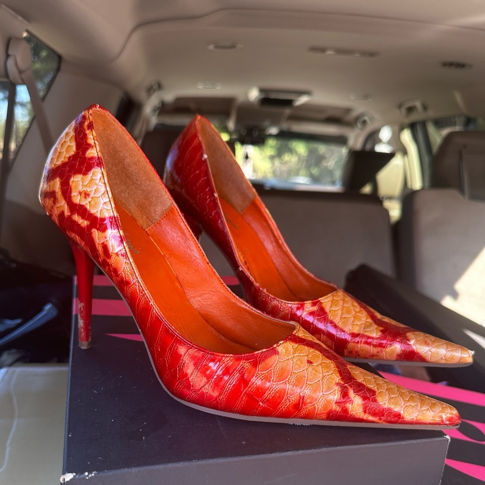Orange/red heels
